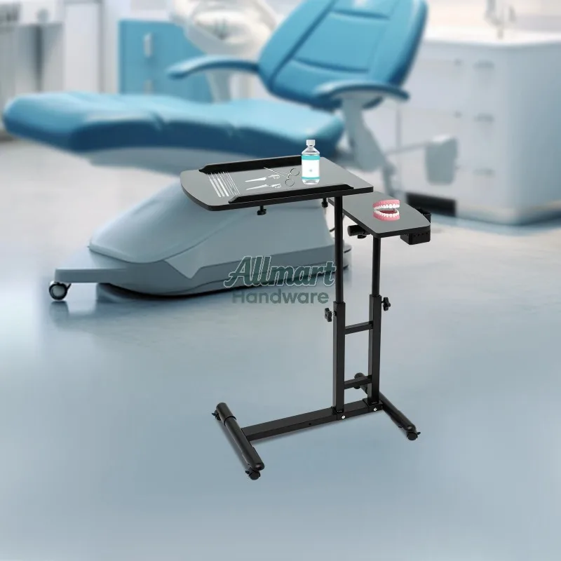 A multifunctional lazy bedside table with foldable, movable, adjustable, rotating laptop, and a simple desk