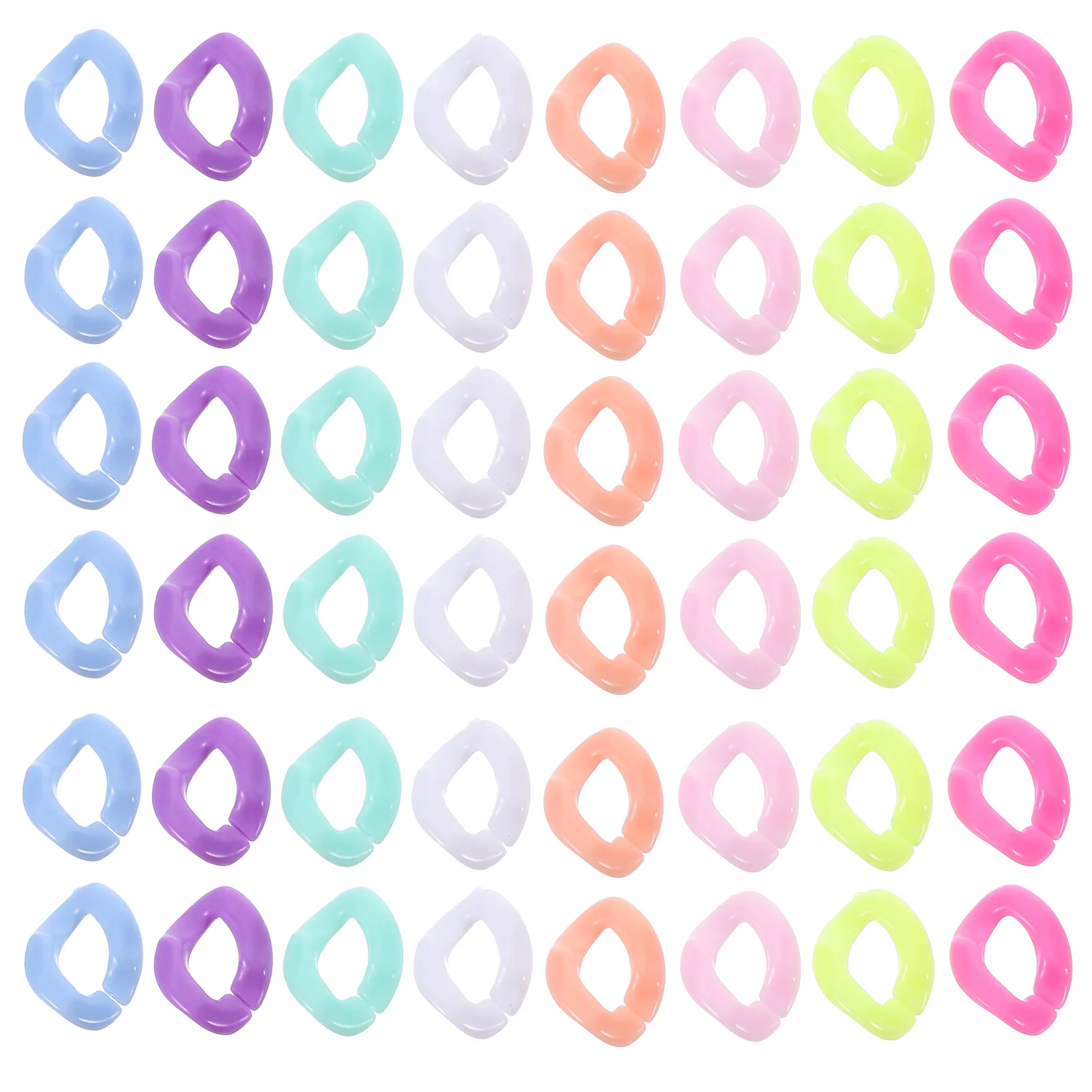 

800Pcs Acrylic Rings Durable for DIY Jewelry and Accessories Acrylic Linking Rings DIY Connection Buckles