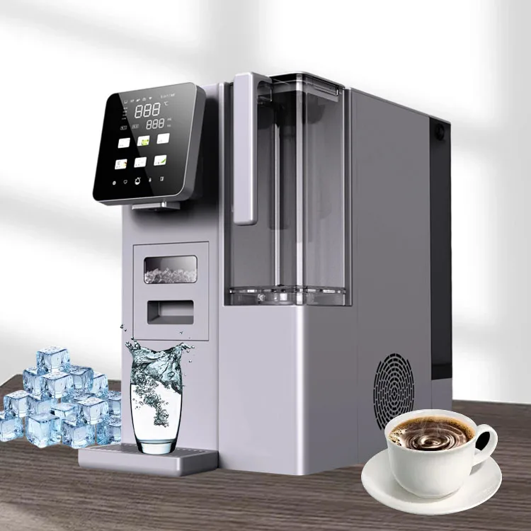 2025 Water Purifier RO Filter Installation Free Portable Hot Cool Cold Water Ice Making Desktop Dispenser Smart Touch Control