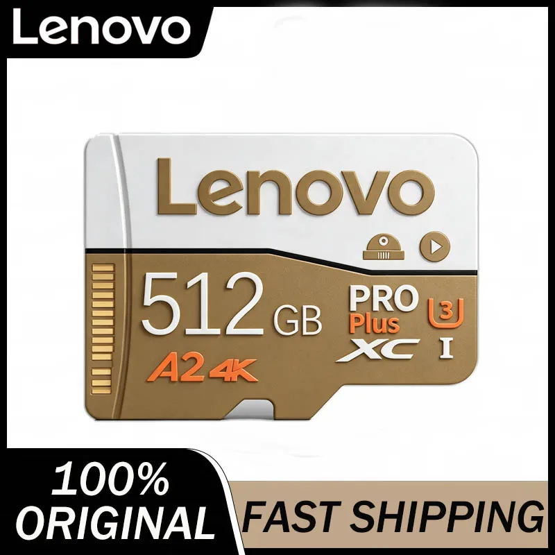 Lenovo Secure SD Card 512GB High Capacity U3 V30 Micro SD Card 256GB 128GB 64GB TF Card For Camera Surveillance Devices