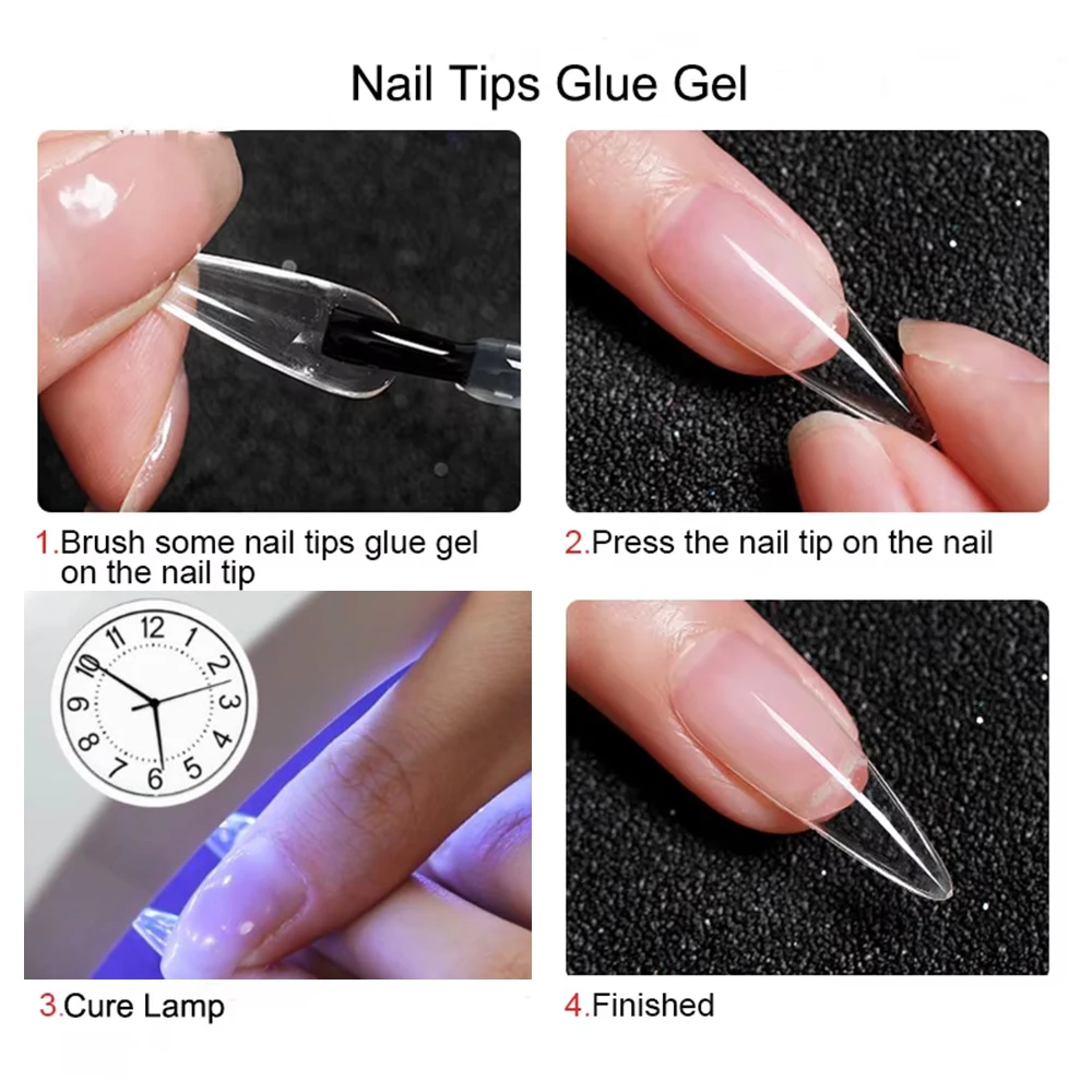 KODIES GEL Nail Tips Glue Adhesive Gel Extra Strong Hold Glue for Fake Press On Nails Semi Permanent UV Cured Acrylic Gel Bonder image 4