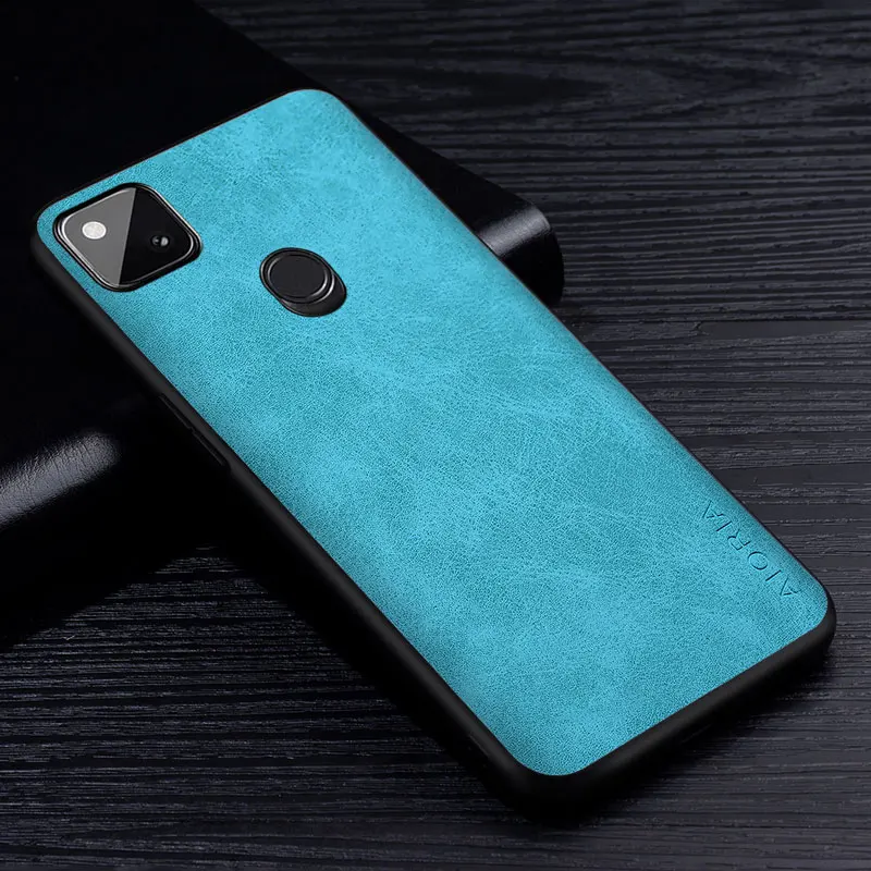 Premium PU Leathe Phone Case for Google 5A 5 4A 4 XL 5G Scratch-Resistant Solid Color Cover for Pixel 4A 5G Funda