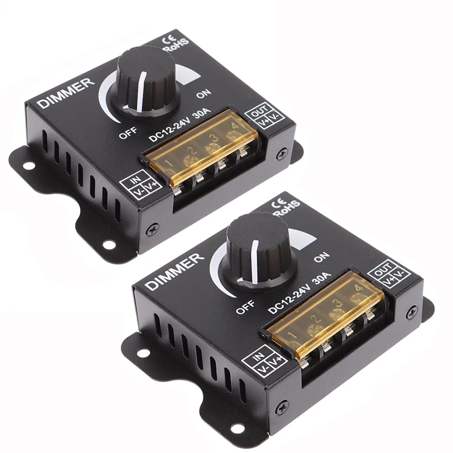 LED Dimmer 12V 24V For LED Strip 12V-24V 30A LED Light Regulator Adjustable Controller For SMD 2835 5050 LED Light Strip