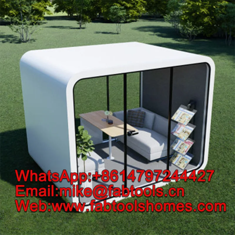 20ft 40ft Outdoor Modern Popular Prefab House Tiny House Mobile Working House Office Pod Apple Cabin