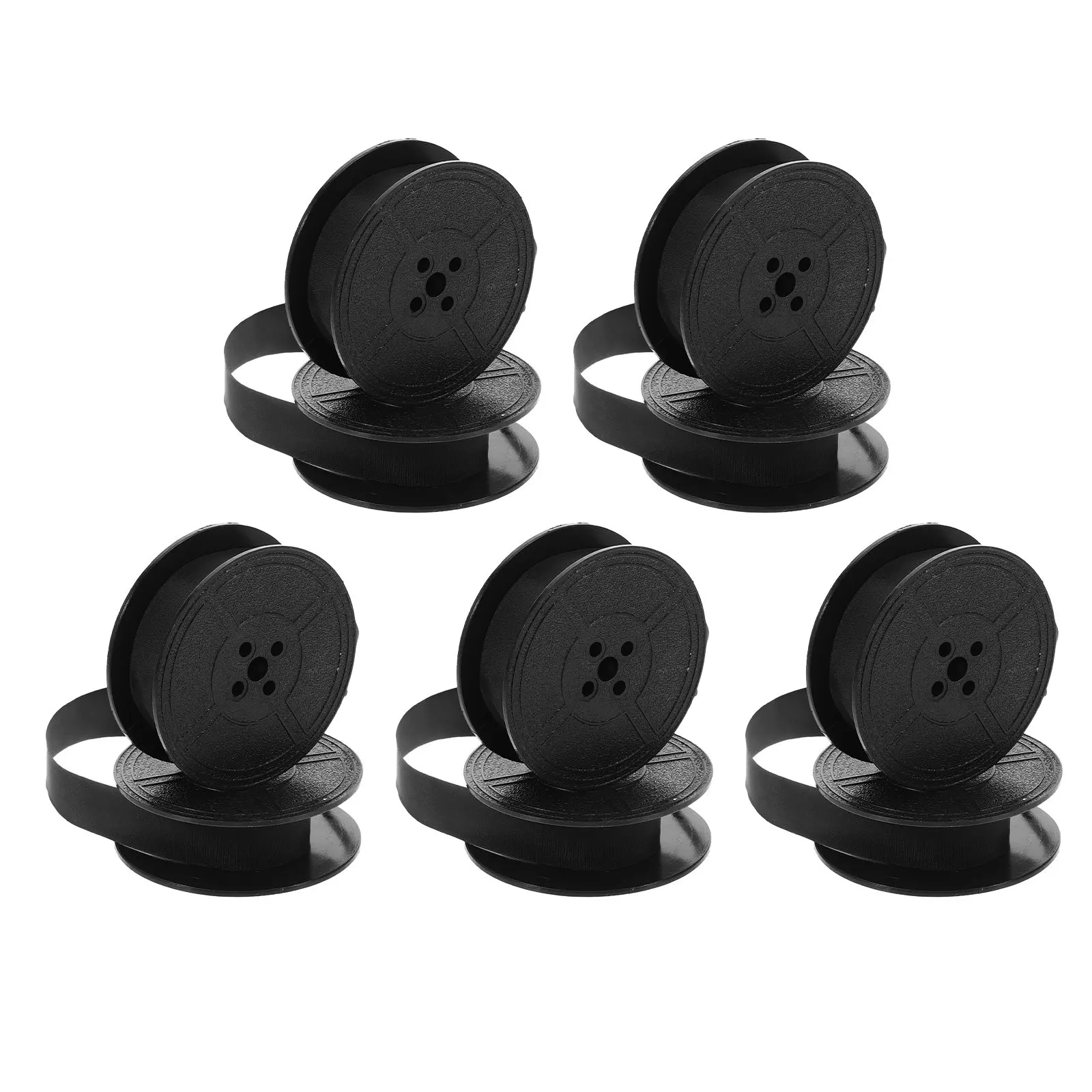 5Pcs Typewriter Ink Ribbon Twin Spool Black Nylon Replacement for Vintage Manual Typewriters Compatible Ne3000 Ne800 Home