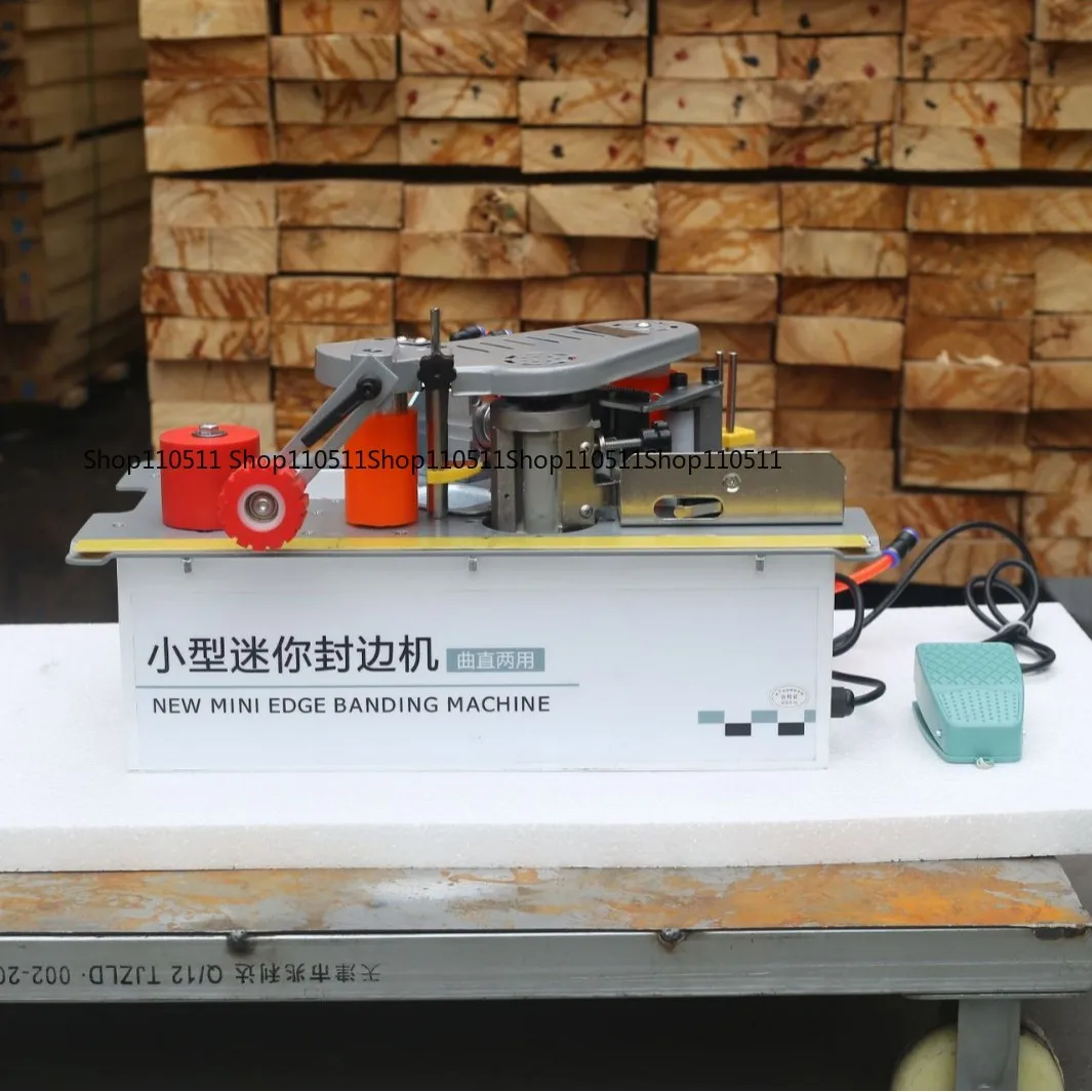

Мини-кромкооблицовочный станок, деревообработка, украшение дома, изогнутая прямая линия, пила, настольный кромкооблицовочный станок 220 В, 1200 Вт, 6-60 мм