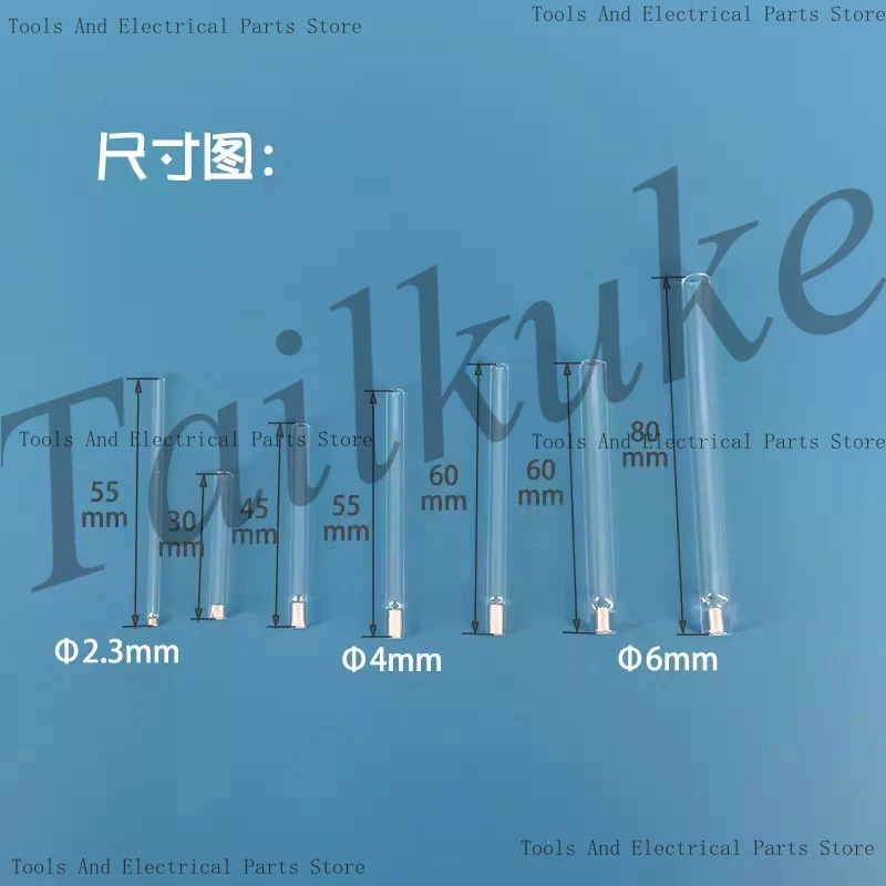 Laboratory 6Mm Silver Chloride Reference Electrode 4Mm Glass Tube Can Be Customized With Porous Ceramic