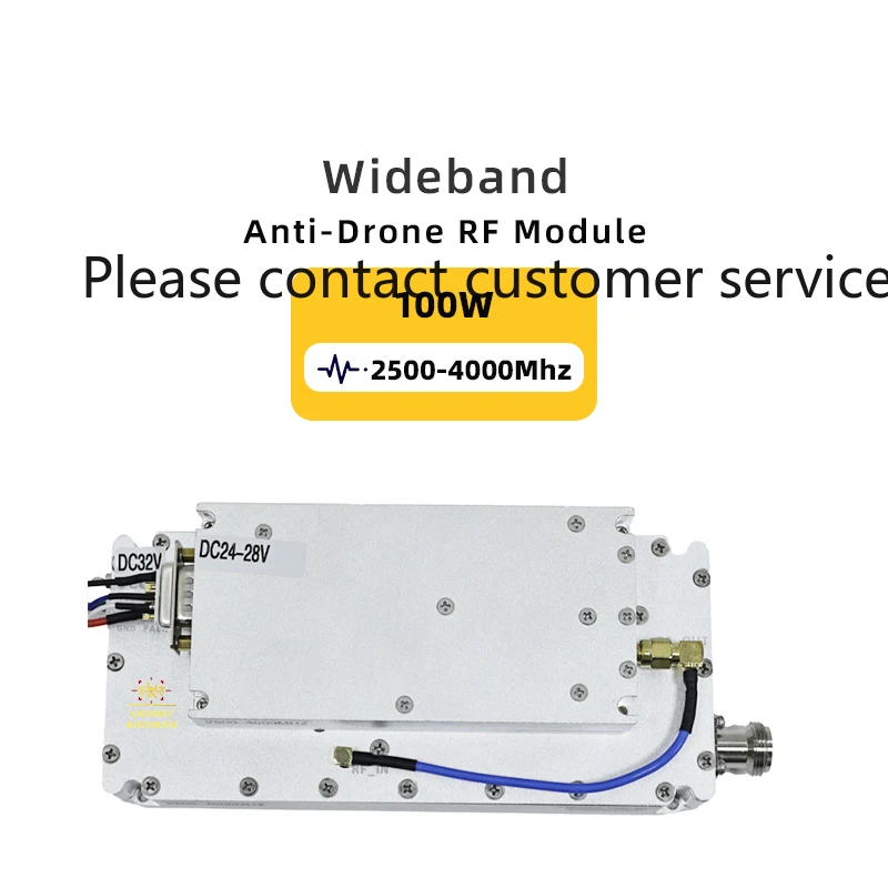 

2500-4000 МГц широкодиапазонные высококачественные модули GaN 100 Вт с защитой от dro ne и горячая распродажа, генератор сигналов