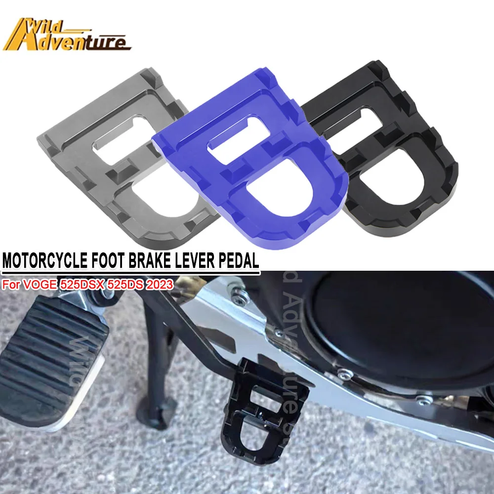 

DS525X Motorcycle CNC Rear Foot Brake Pedal Lever Enlarge Extension Footrest Pad Extender For VOGE 525DS 525DSX DSX 525 2023