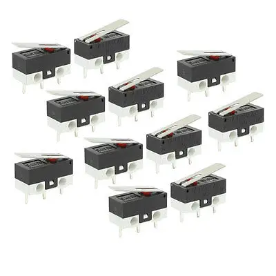 

3 Pin Long Hinge Lever Momentary SPDT Mini Micro Switch AC 125V 1A