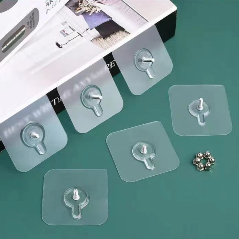 

Multipurpose Adhesive Hooks For Smooth Surfaces Picture Frames Towel Racks 10PCS User Friendly
