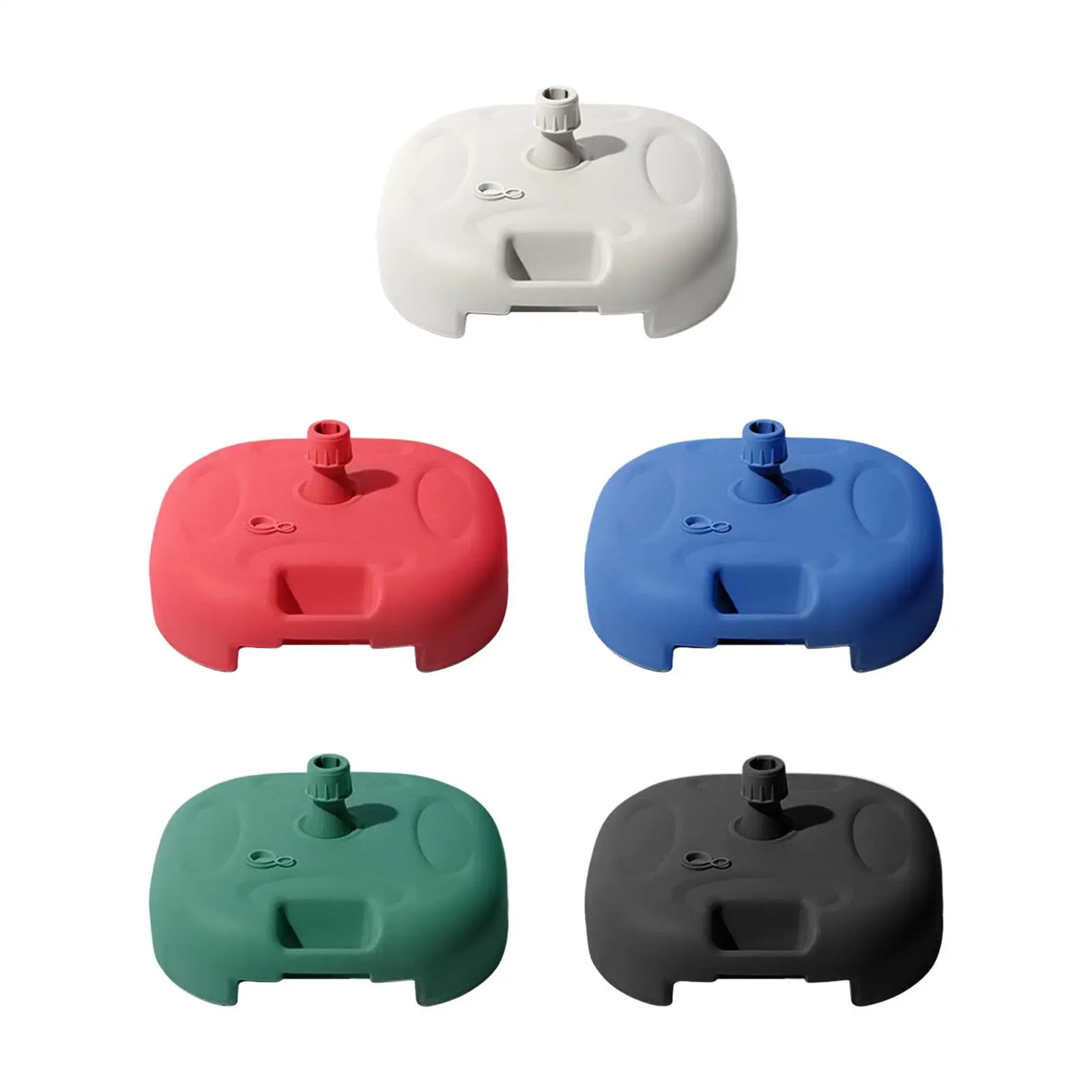 

Patio Umbrella Stand Base Replacement Square Pole Holder Parasol Base Water/Sand Filled for Garden Market Lawn Deck Summer Beach