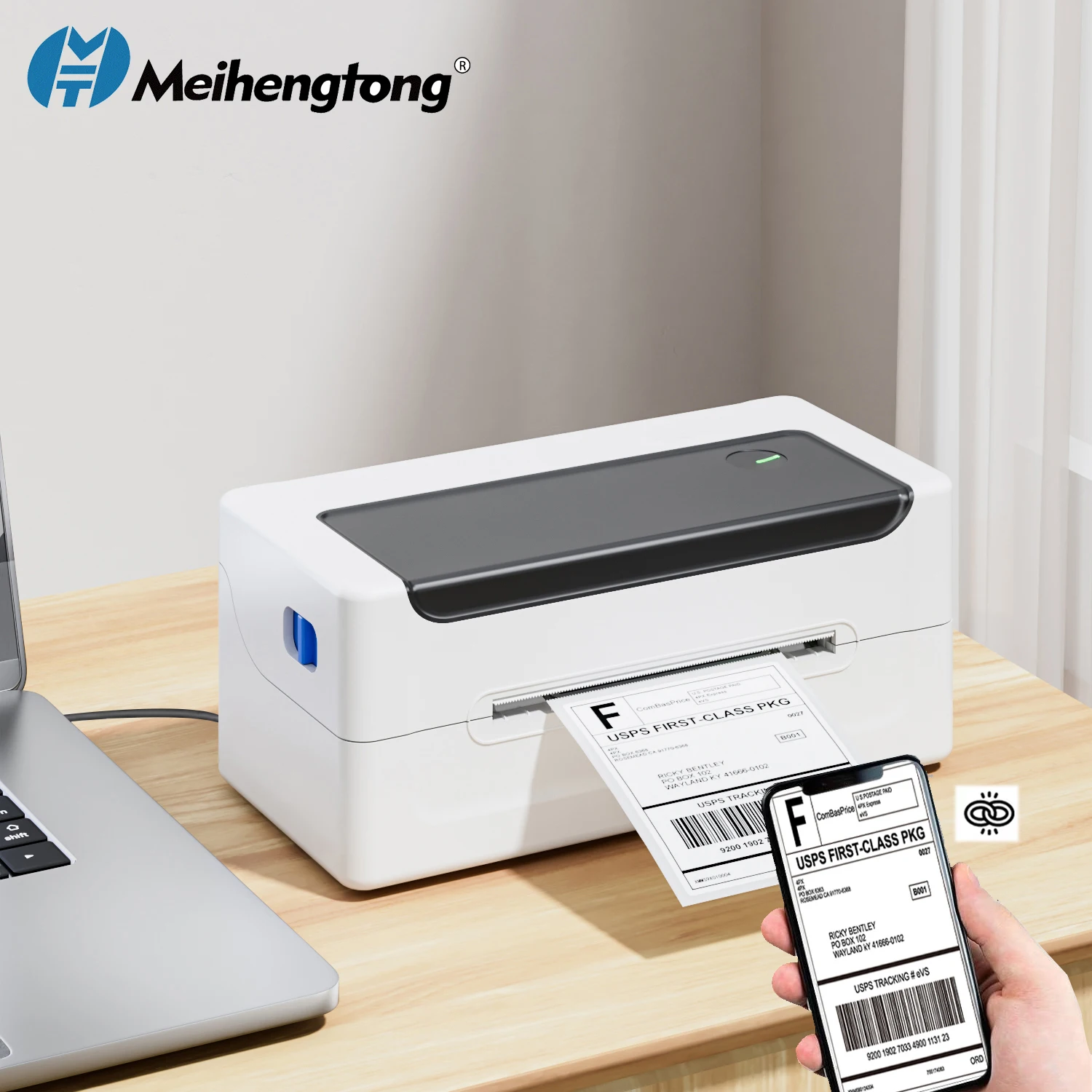 

Milestone Thermal Shipping Label Printer 4x6 Bluetooth Shipping Label/Express/Barcode Printer Support Android iPhone Mac Window