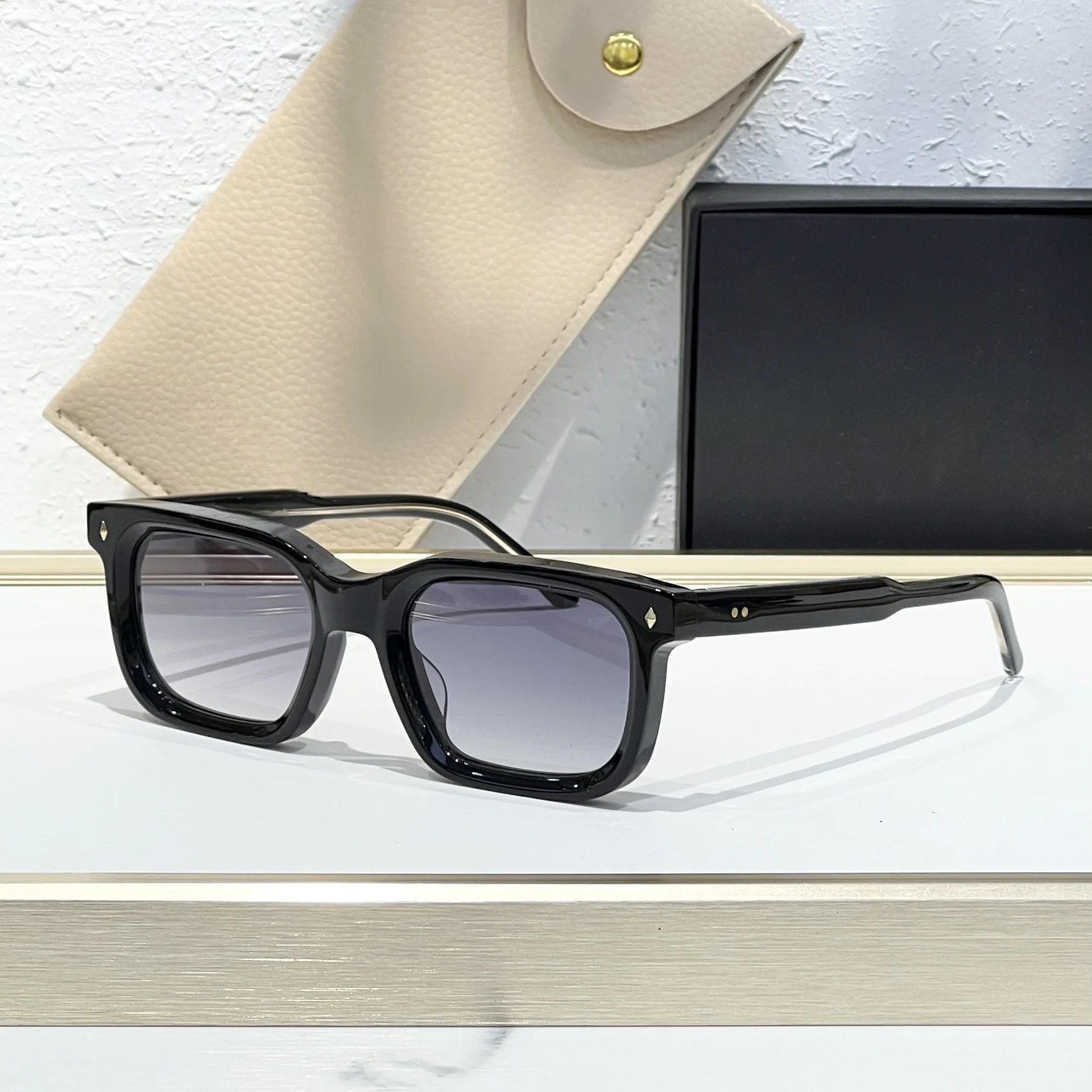 

Квадратные ацетатные мужские солнцезащитные очки, модные солнцезащитные очки для женщин, ARNOLD Style Plate, роскошные дизайнерские солнечные очки в тренде