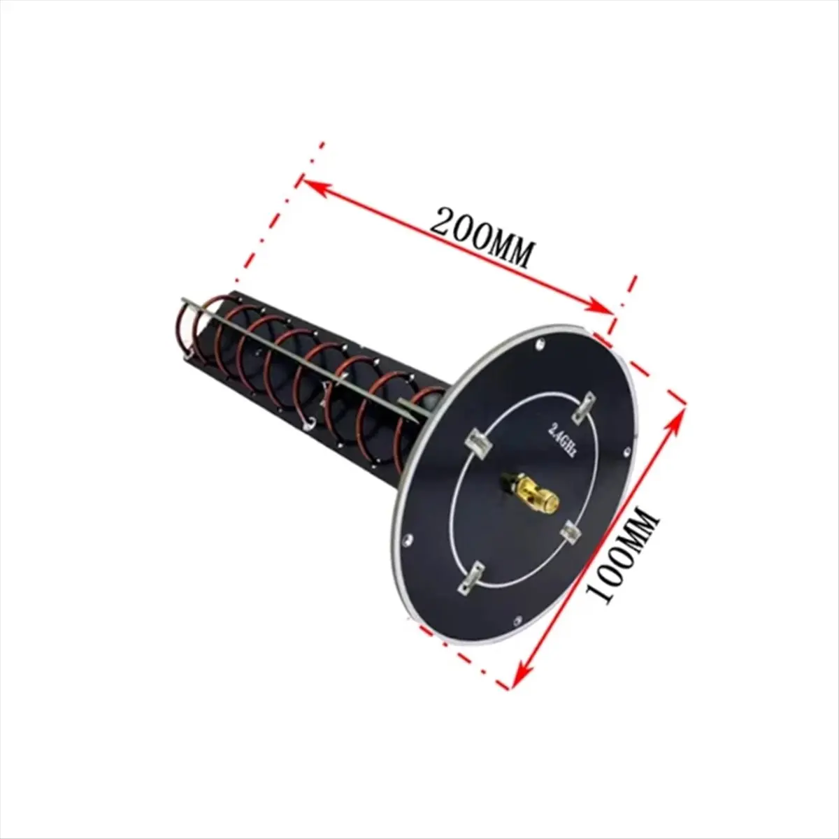 2.4Ghz High Gain Directional Spiral Antenna for Enhanced Image Transmission and Remote Control Range, 2400Mhz,Right Turn