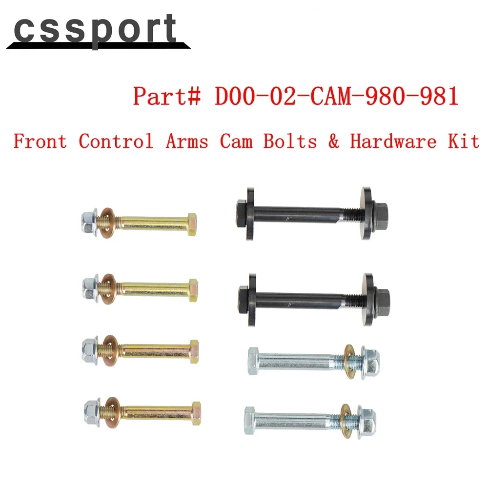 

Robust Durable Metal Complete Car Front Control Arms Cam Bolts & Hardware Kit Fit For 2000-2002 Dodge Ram 4x4 LN-1027-S