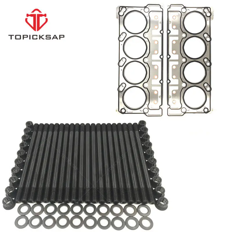 

TOPICKSAP 18mm Diesel Head Stud Head Bolts & Gasket for Ford F-Series F-250 F-350 Powerstroke 6.0L 2003 - 2010 250-4202