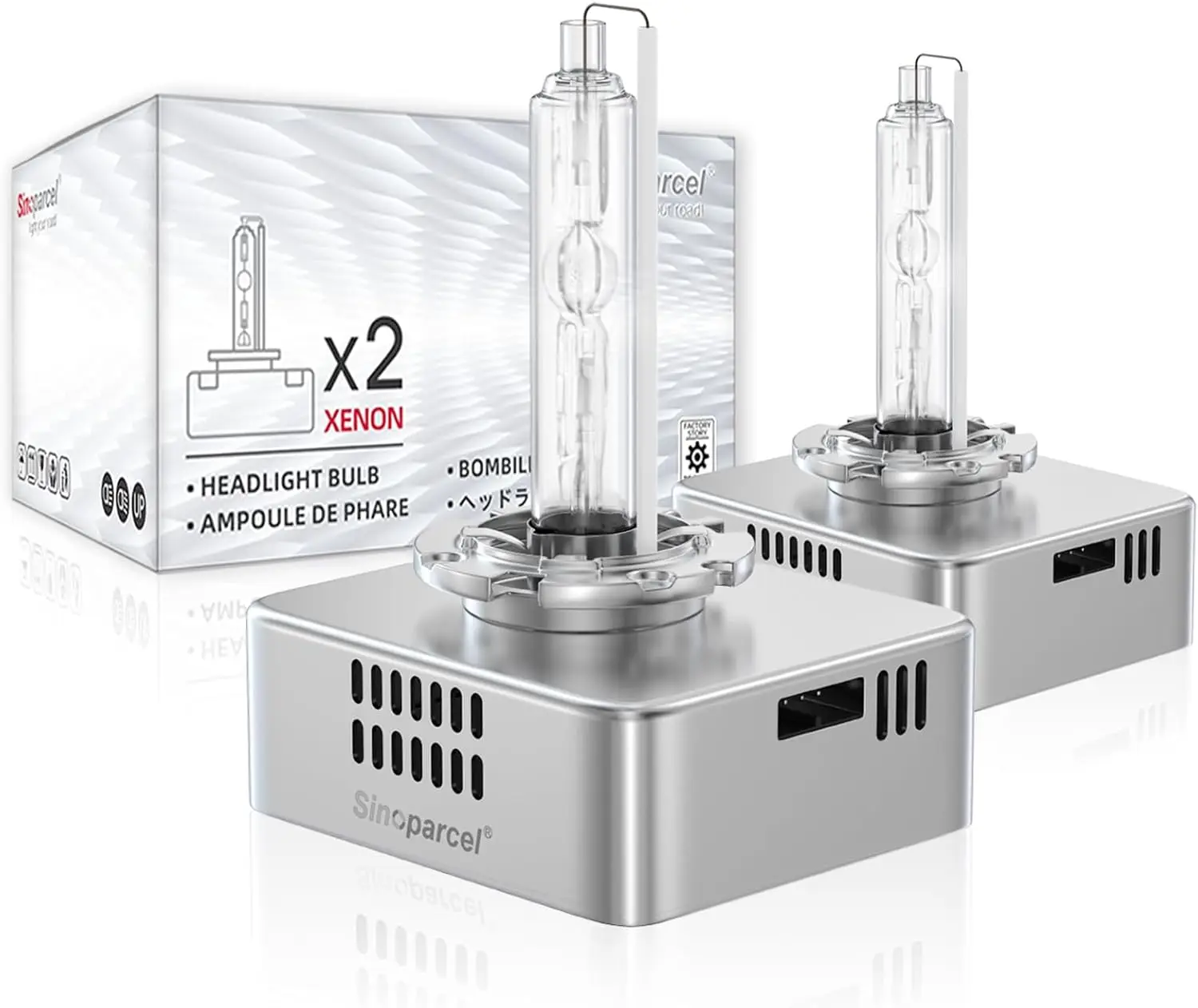 

D5S HID Headlight Bulbs 25W with Ballast - 6000K White High Low Beam Xenon Replacement, Pack of 2