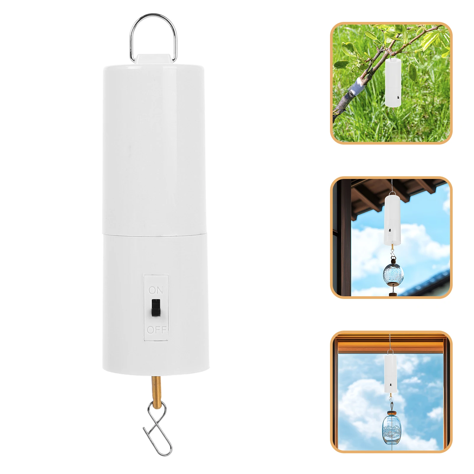 2 قطعة محرك الدقات لتعليق الرياح في الهواء الطلق حديقة ديكور تعمل محرك دوار الغزل ملحق ساحة الرياح