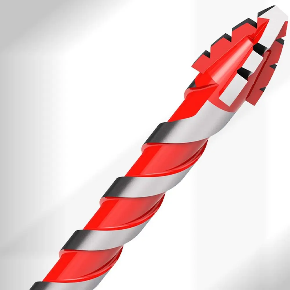 Broca excéntrica de cuatro filos, broca dentada de alta dureza para azulejos, cabezal inclinado, juego de brocas para hormigón, herramienta de perforación