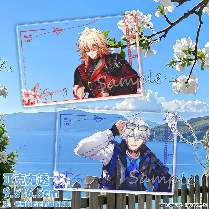 อะนิเมะ Honkai: Star Rail Khaslana Mydeimos คอสเพลย์ Photo Props Diy การ์ตูนใหม่อะคริลิคใสการ์ดคริสต์มาสของขวัญ