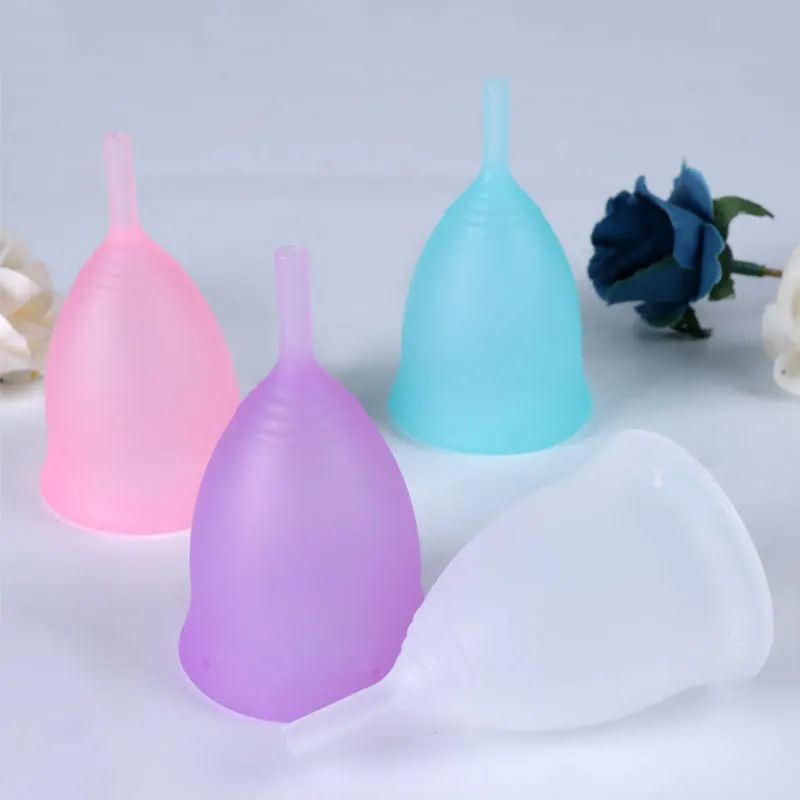 Portable Drop Shaped Menstrual Cup Medical Silicone Leak-proof Lady Women Menstrual Period Cup Feminine Hygiene Product