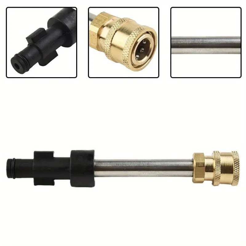 1PC Pressure Washer Quick Adapter 1/4 Car Garden Wash Converter Adapter 3600 PSI Quick Disconnect Release Fitting for Karcher