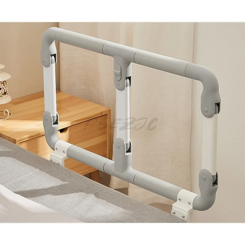 장애인용 일방향 낙상 방지 기상 보조 침대 옆 팔걸이 난간 노인용 침대 가드레일 무타공