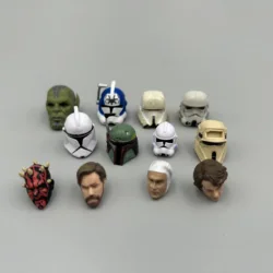 TVC VINTAGE COLLECTION TROOPER Boba Fett REY SNOWTROOPER Poe Dameron JAKKU HEAD HELMET FOR 3.75