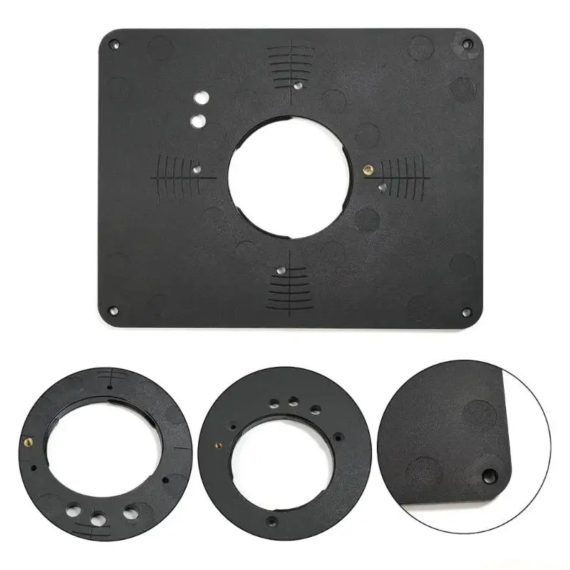 D0AB Replacement Insert Plate Set for Router Tables Includes Predrilled Design