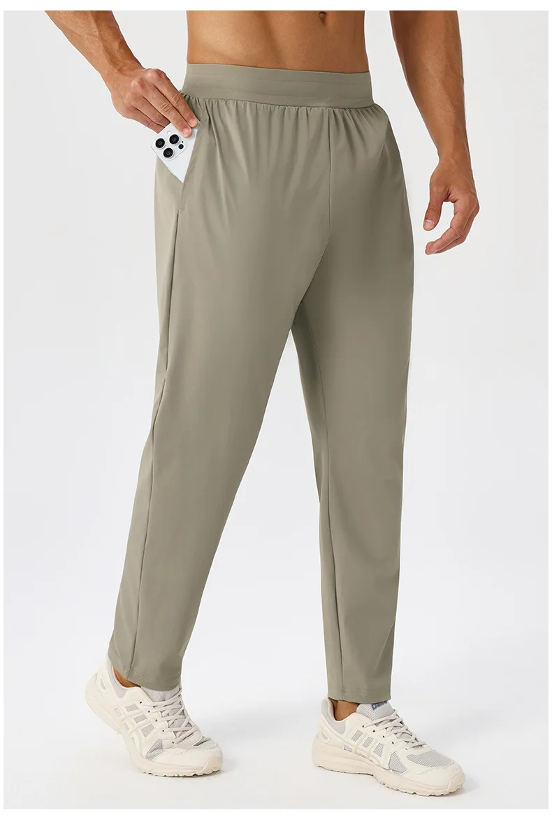 Herren Sport-Freizeit-Jogginghose Schnelltrocknend Atmungsaktiv für Fitness und Laufen Outdoor Dehnbare und Locker Sitzende Trainingshose – Detail 17