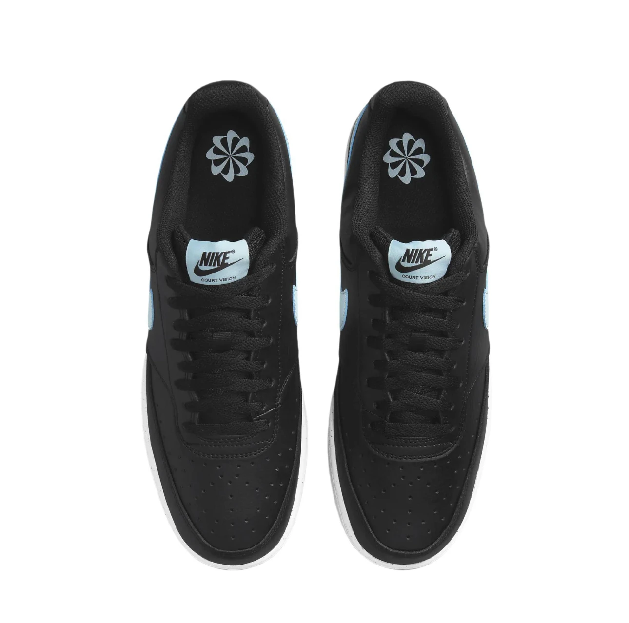 حذاء Nike Court Vision مريح ومتعدد الاستخدامات ومضاد للانزلاق للرجال باللون الأسود والرمادي DH2987-006