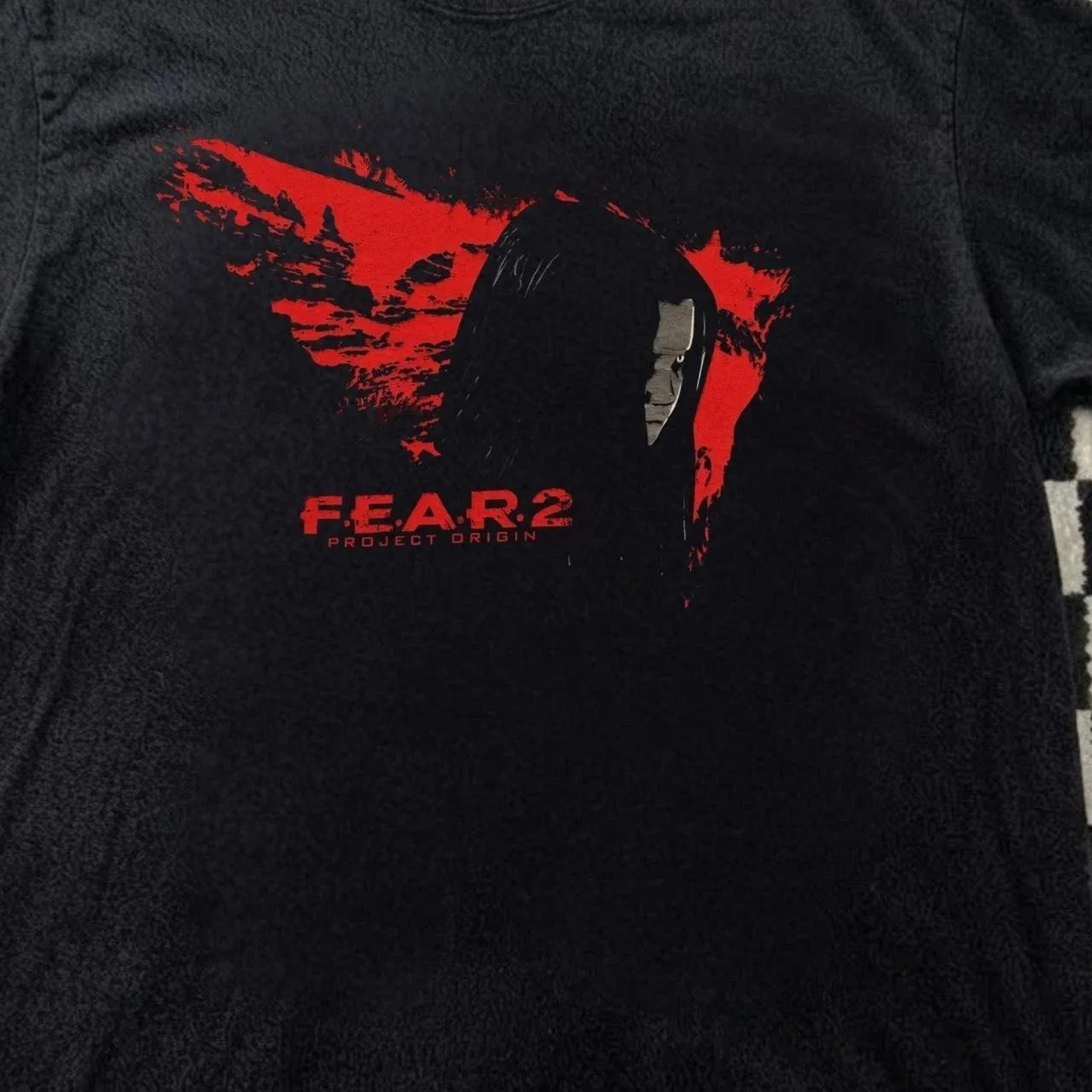 Vintage 2009 FEAR 2 Project Origin Promo Alma Horror Video Game Graphic T-Shirt Cotton Men Women Streetwear Tee