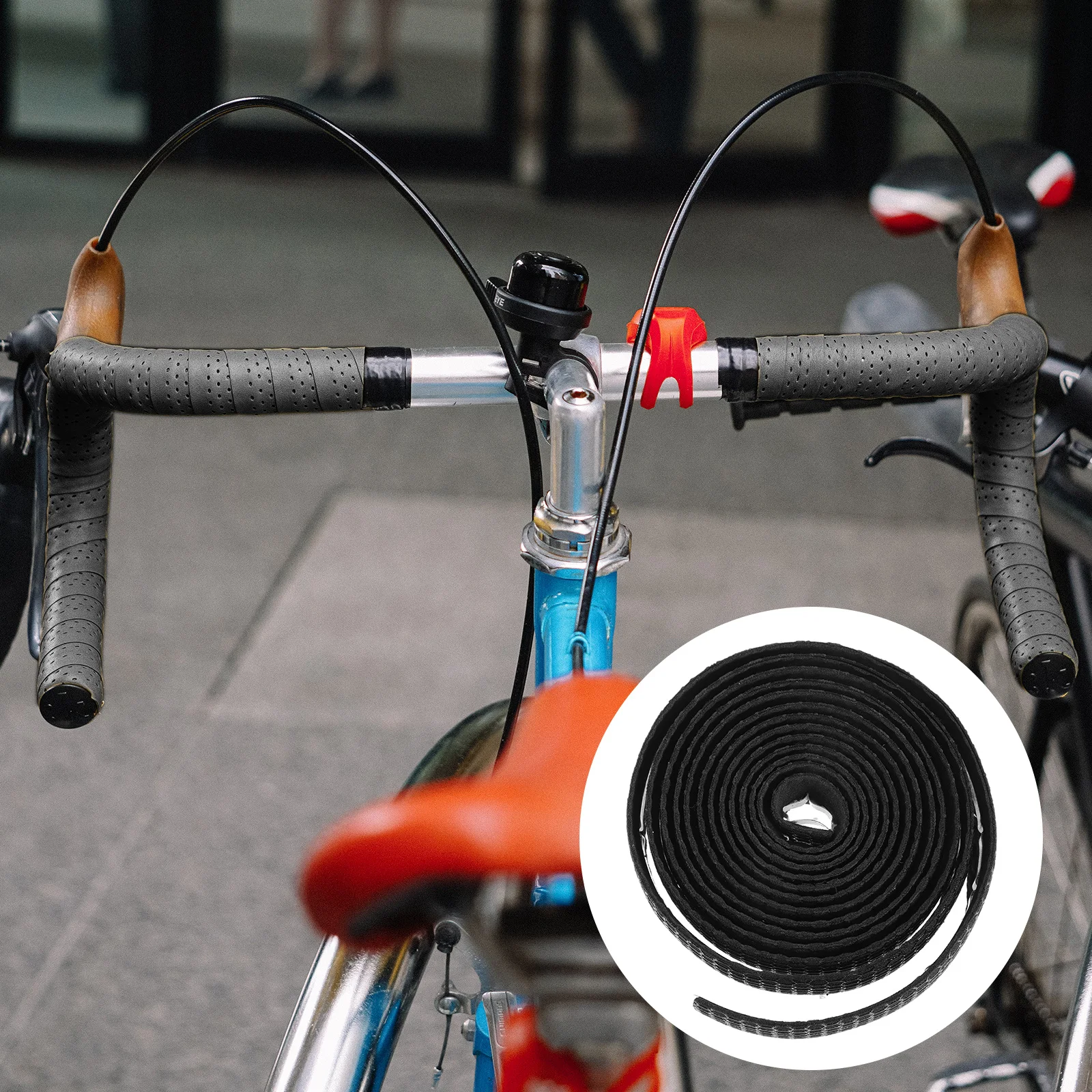 

Road Bike Handle Wrap High Elastic Eva Anti-Skid Damping Effect Long Time Use No Fading Cycling Belt Handle Belt