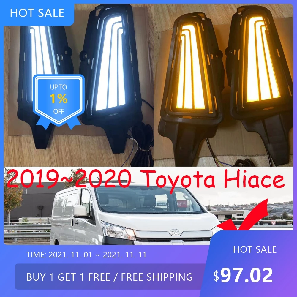 

2019 ~ 2020y для Toyota Hiace дневные фары автоаксессуары светодиодные фары для Toyota Hiace противотуманные фары