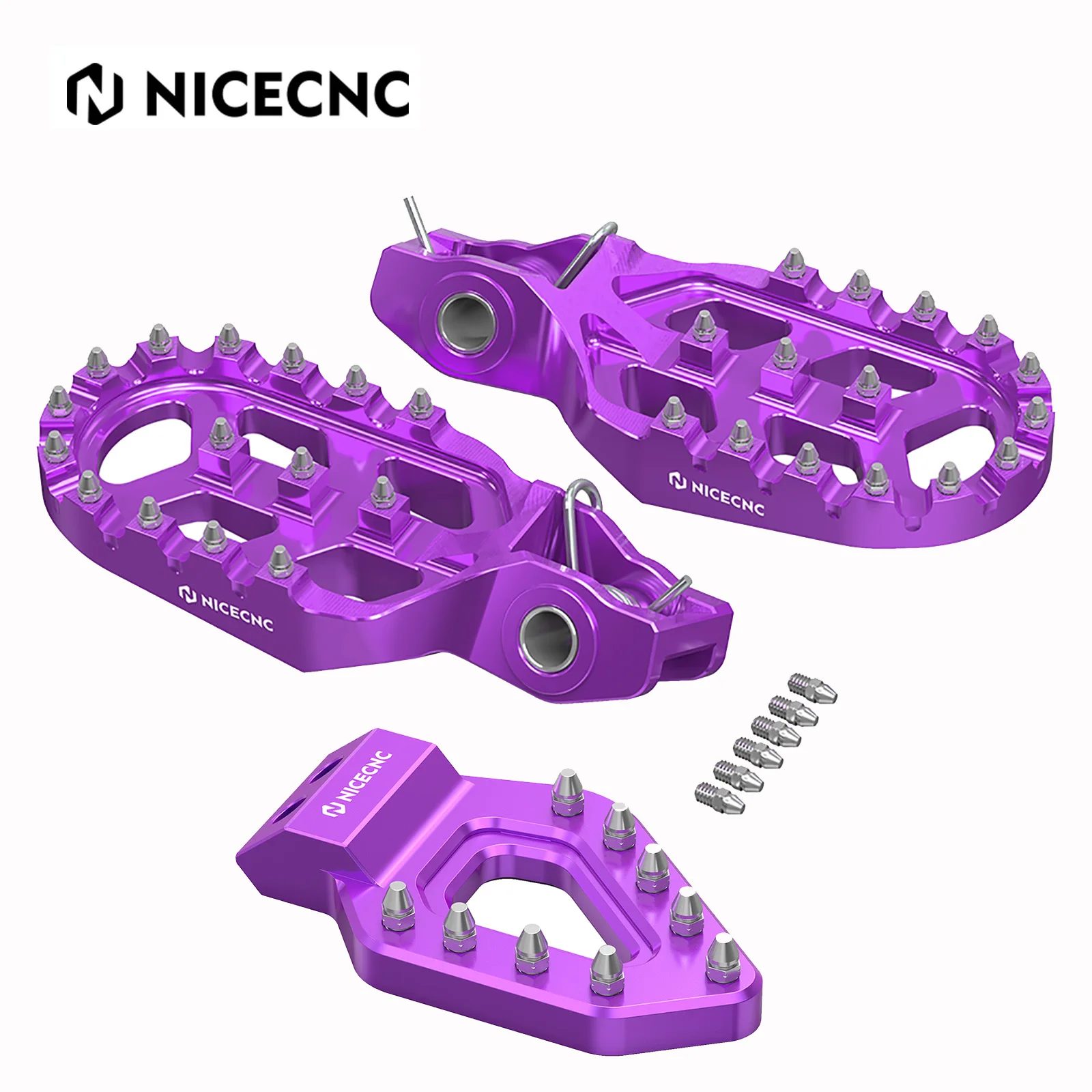 AliExpress NICECNC For Stark Varg EX MX 2024-2025 Electric Bike Forged Foot Pegs Footrests & Rear Brake Pedal Step Tip 6061 Aluminum Parts