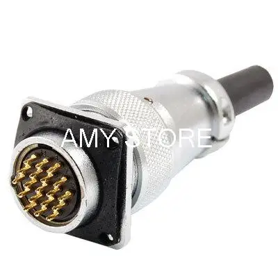 AC 250V 5A 19 Pins Electric Deck Aviation Connector Plug