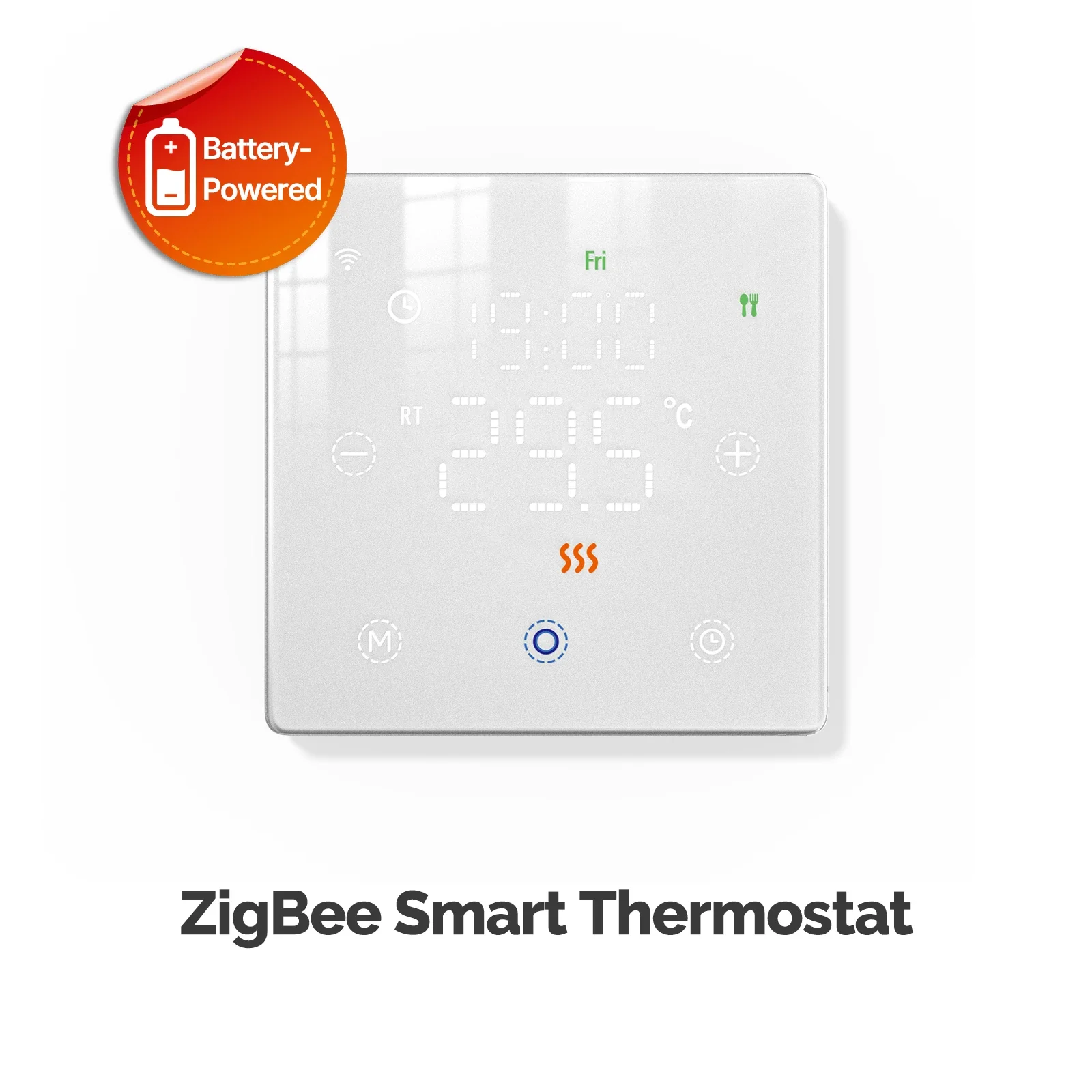 MOES Tuya WiFi/ZigBee Slimme Thermostaat Batterijgevoede Thermoregulator Gas Boiler Temperatuurregelaar door Alexa Google Home - afbeelding 2