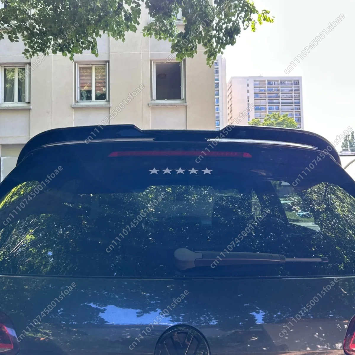 Задний спойлер на крышу для Volkswagen Golf 7 (MK7, MK7.5) GTI, GTD, R, TSI, TDI, R-Line 2013-2020, 2-е поколение, в стиле Oettinger, тюнинг