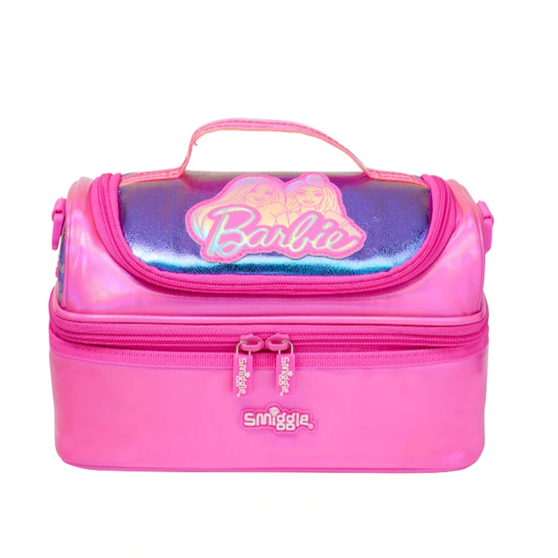 MINISO Barbie Smiggle Backpack Children Barbie Princess Wheel Schoolbag Children Knapsack 3-16 Years Old Hot-Selling Trolleys