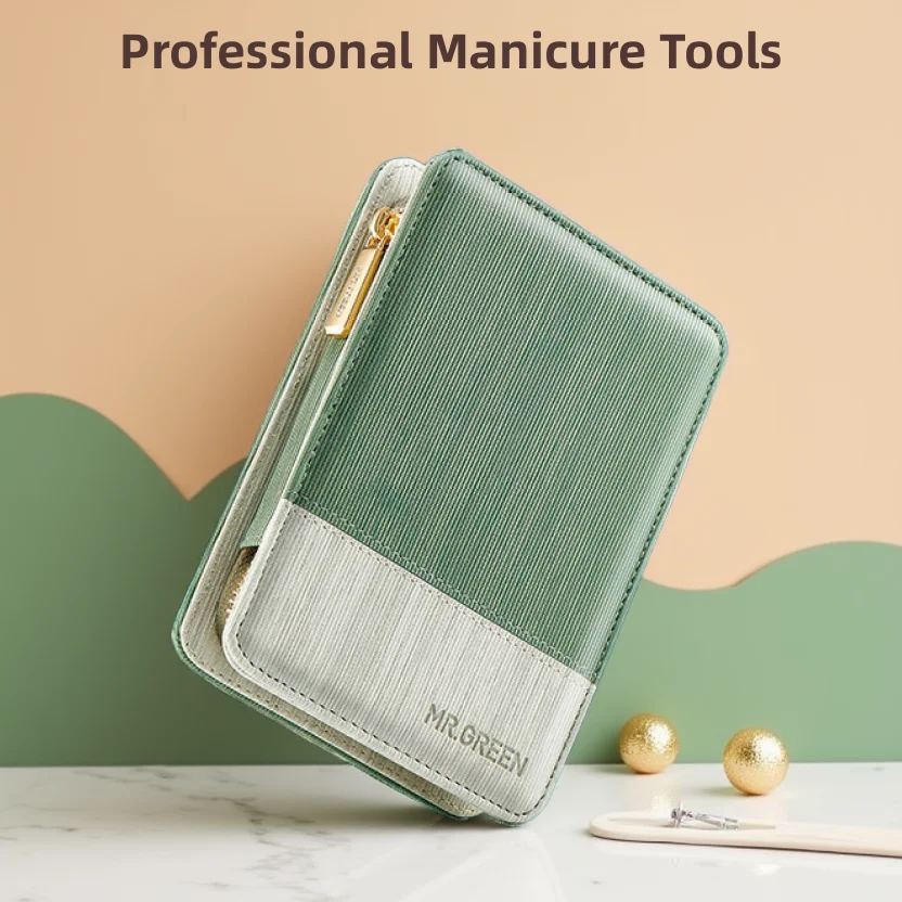 MR.GREEN – ensemble de manucure et pédicure, coupe-ongles professionnel en acier inoxydable avec Kit de voyage