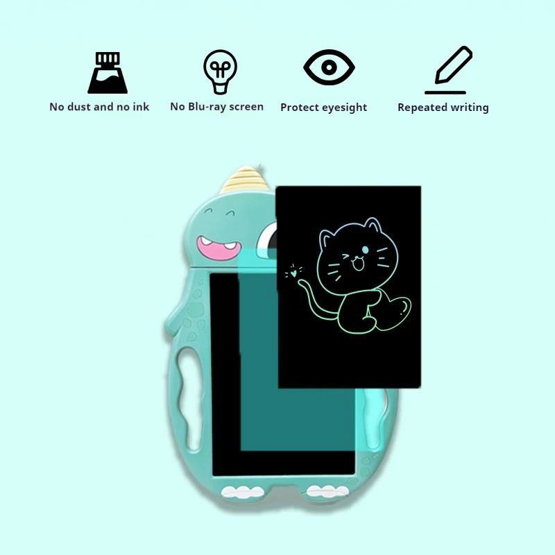 漫画ユニコーン液晶ライティングタブレット描画ボード子供落書きスケッチパッドおもちゃ手書き黒板マジック描画ボード