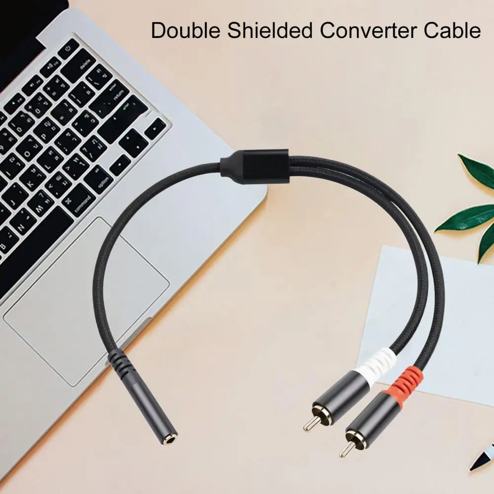 Converter Cable  Practical Plug And Play Widely Compatible  Double Shielded Converter Cable for Speaker