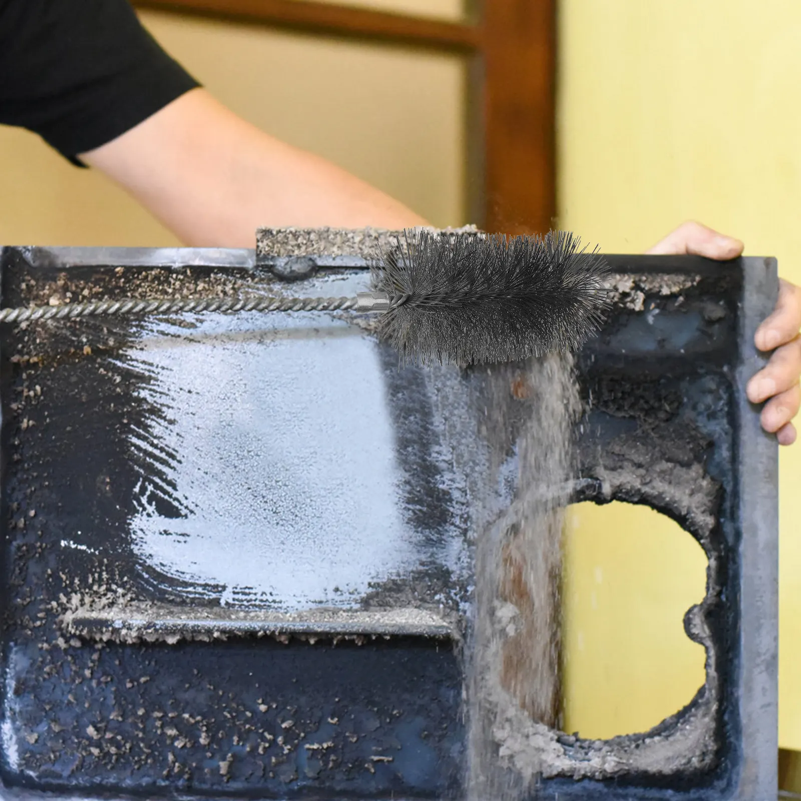 

Набор из 2 щеток для чистки дымоходов, труб, сушилок и воздуховодов, аксессуары для обслуживания камина и дымохода