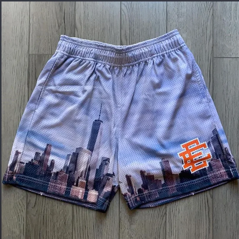 Short en maille imprimé floral classique pour homme, short de sport, short de plage, basket-ball, salle de sport, été, nouveau