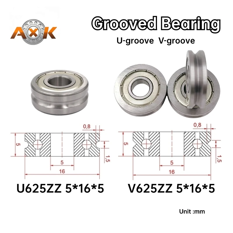 4Pcs V-Grooved Bear…