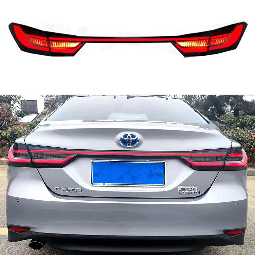 Car Led Tail Lamp Refitted Tail Light For Camry 2018 2019 2020 2021 2022 trunk Rear Lamp Through Taillights For 8th Camry