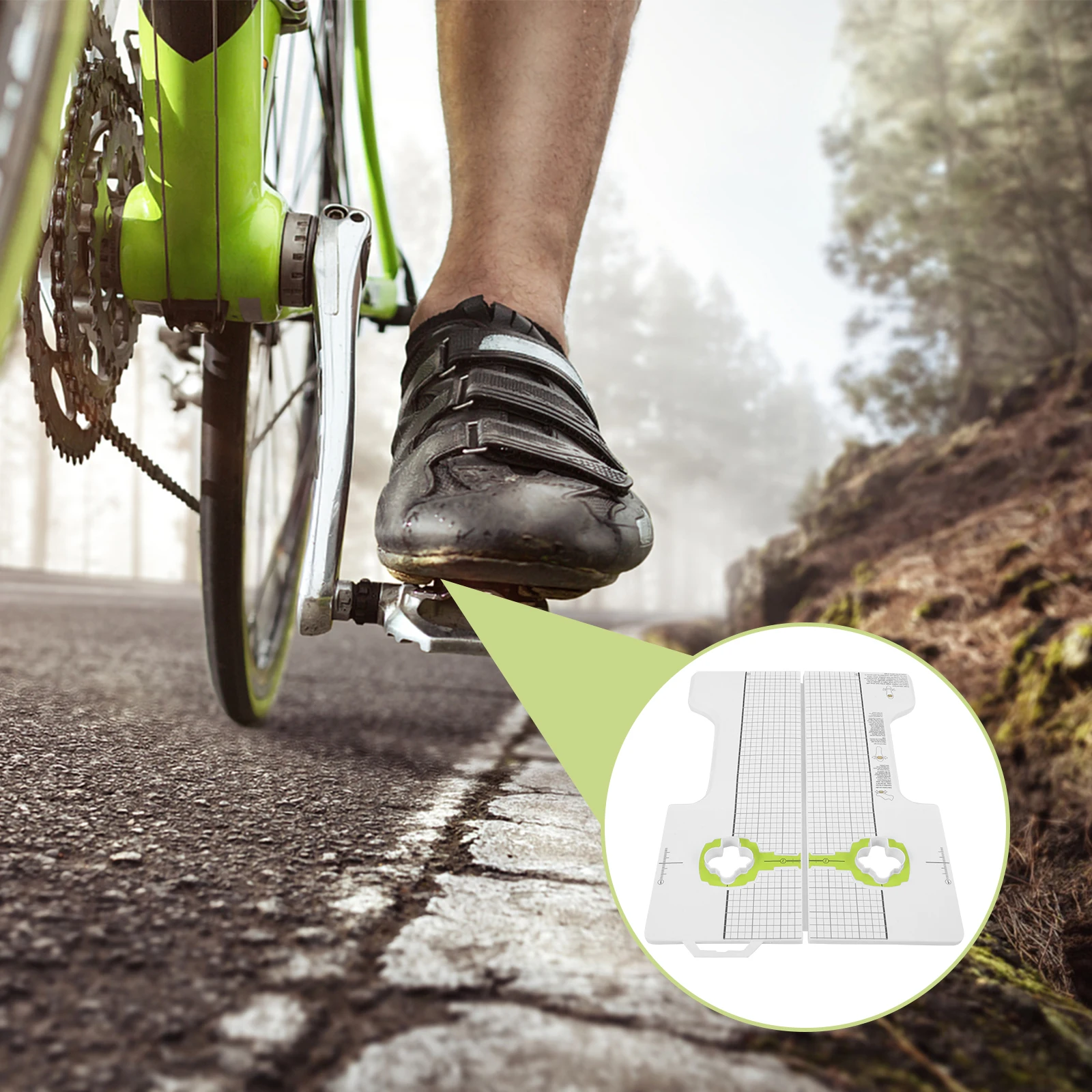 

Bike Cleat Fitting Tool Shoe Pedal Adjustment Tools Sturdy Plastic Ergonomic for Road Mountain Biking Cleats Compatibility