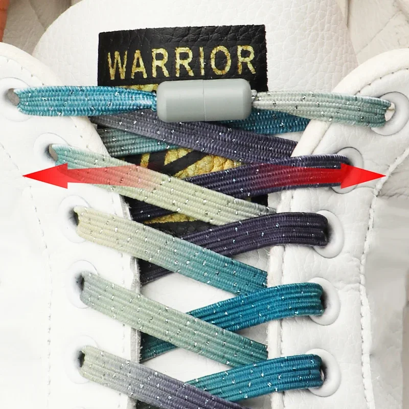 

New Elastic Laces Sneakers Colorful Shoelaces Without Ties Kids Adult 0.7cm Flat Shoelace for Shoes No Tie Shoe Laces 1Pair