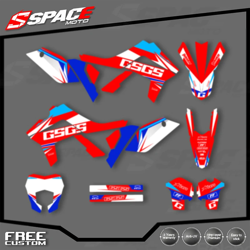 

SPACE Custom Motorcycle Graphics Background Decal for GASGAS 2012 2013 2014 2015 2016 2017 EC Decals Stickers Kits 010